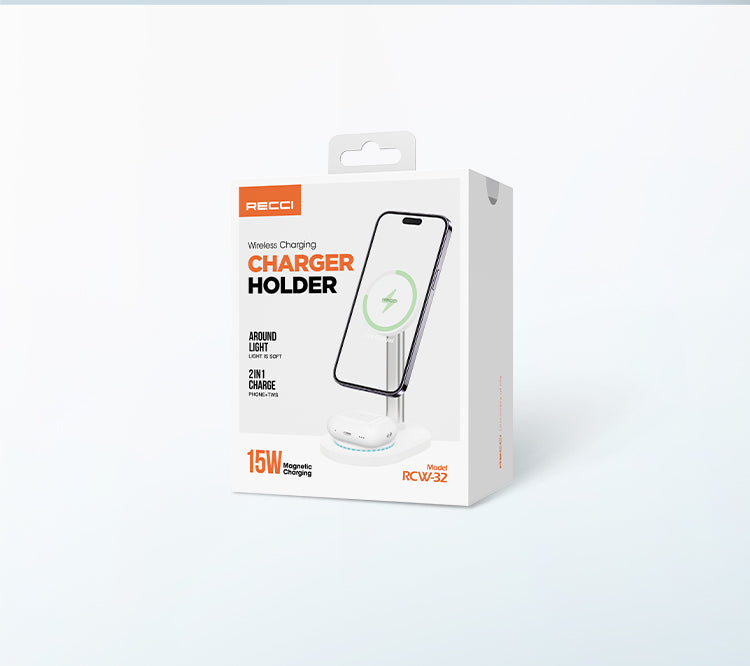 2 In 1 Wireless Charger With Holder