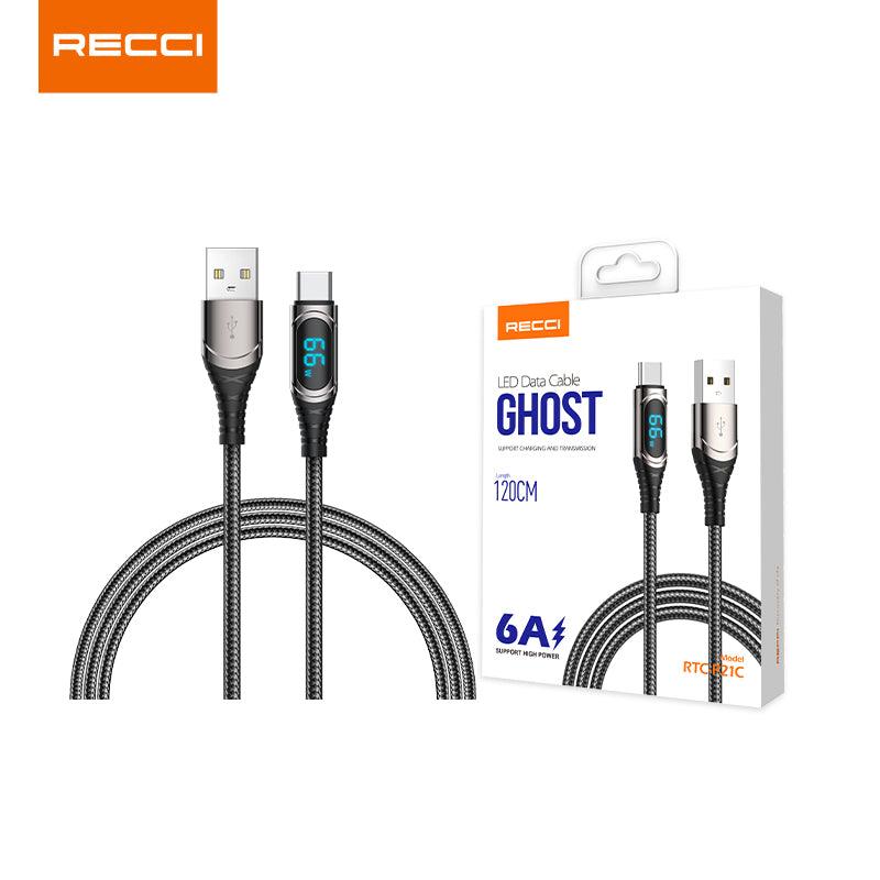 Recci Ghost LED Data Cable（120CM） - reccimaxco