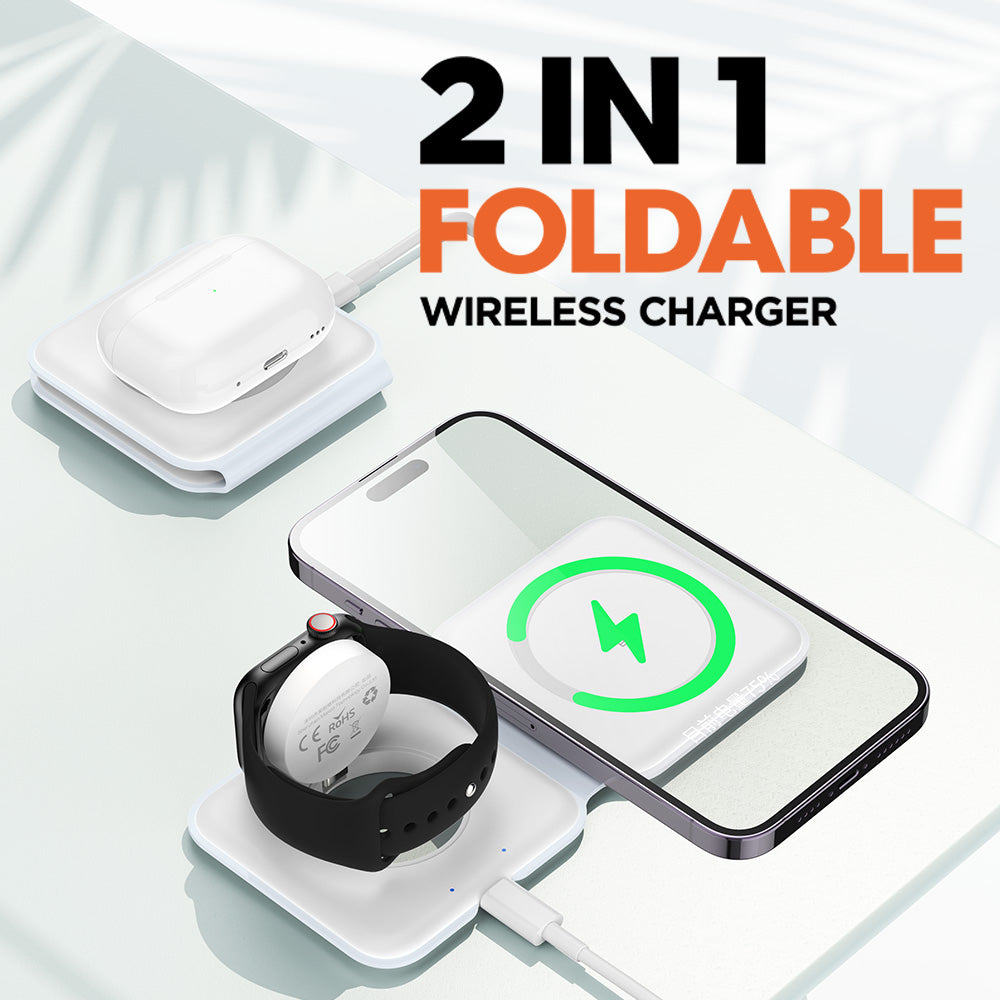 2 In 1 Foldable Wireless Charger