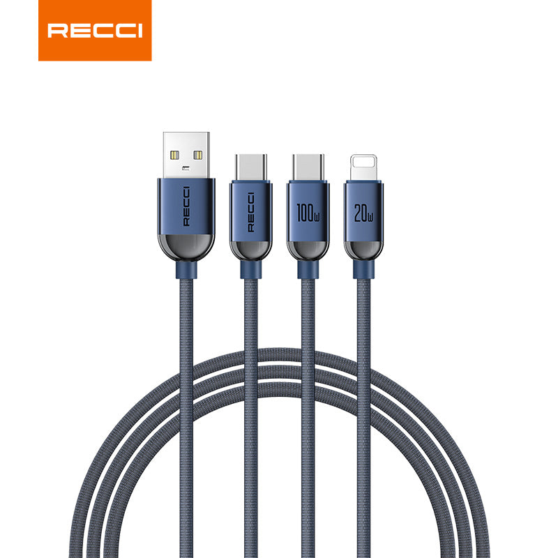 Recci RS09 Crystal PD Fast Charging Data Cable Series - reccimaxco