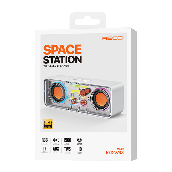 Recci RSK-W38 Space Station Wireless Bluetooth Speaker HIFI - reccimaxco