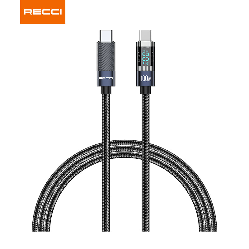 Recci RS16 Crystal Digital Display Charging Data Cable Series - reccimaxco