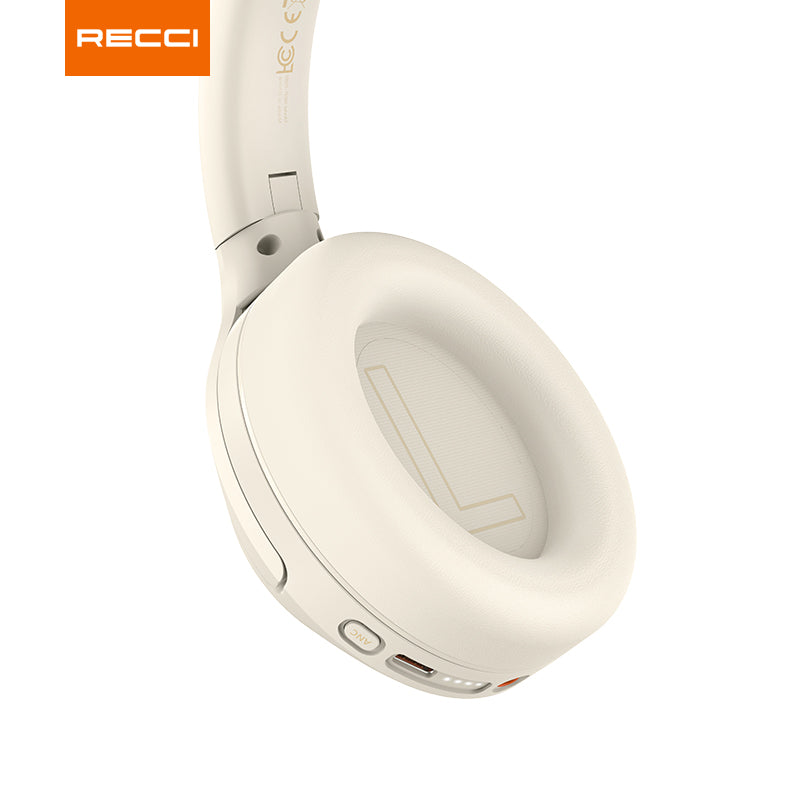 Recci REP-W86 ANC Over-Ear Headsets for Premium Noise-Canceling Comfort