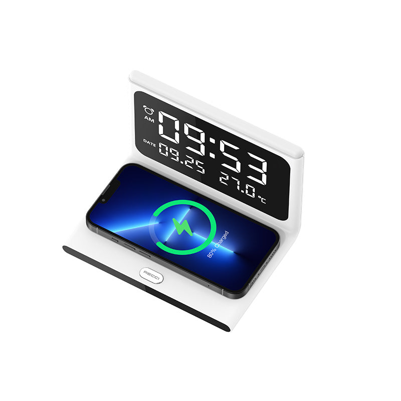 3 In 1 Alarm Wireless Charger With Lamp