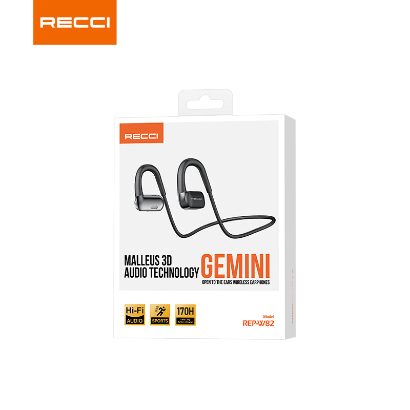 Recci REP-W82 GEMINI Wireless HI-FI Headphones - reccimaxco