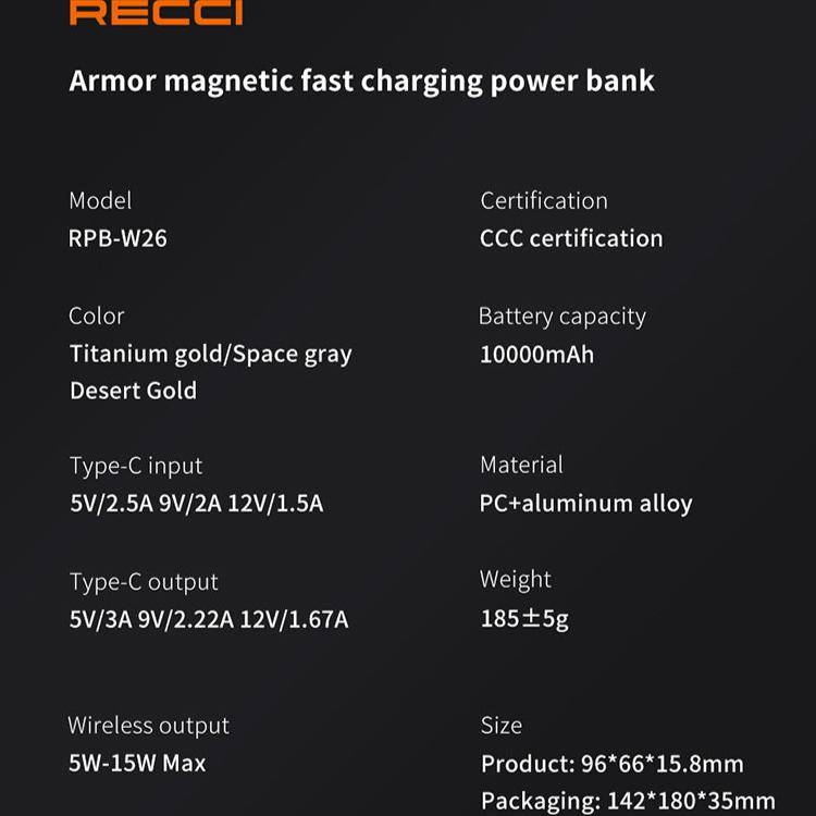 ARMOR Magnetic Power Bank 5000 / 10000 mah