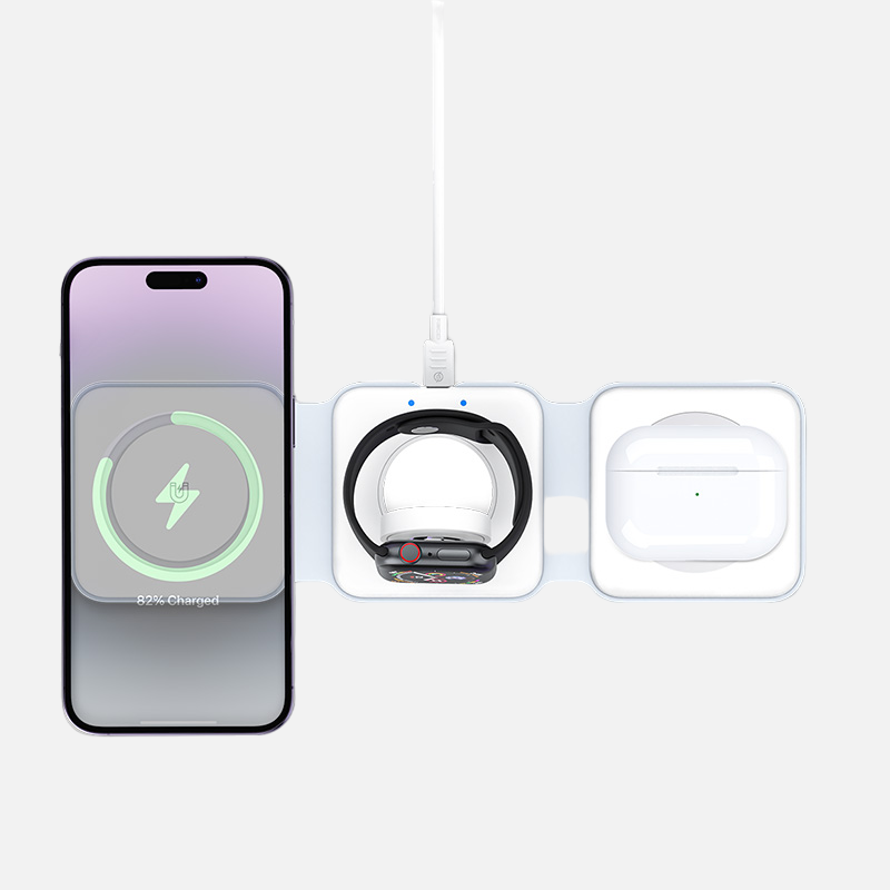 3 In 1 Foldable Wireless Charger 15W