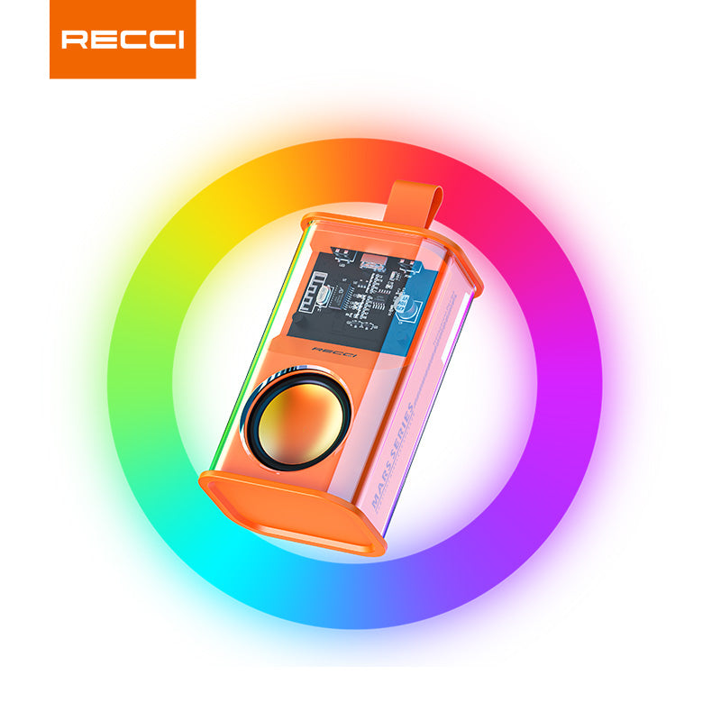 Recci RSK-W30 Mars Series Wireless Bluetooth Speaker Portable With RGB Colorful Lights - reccimaxco