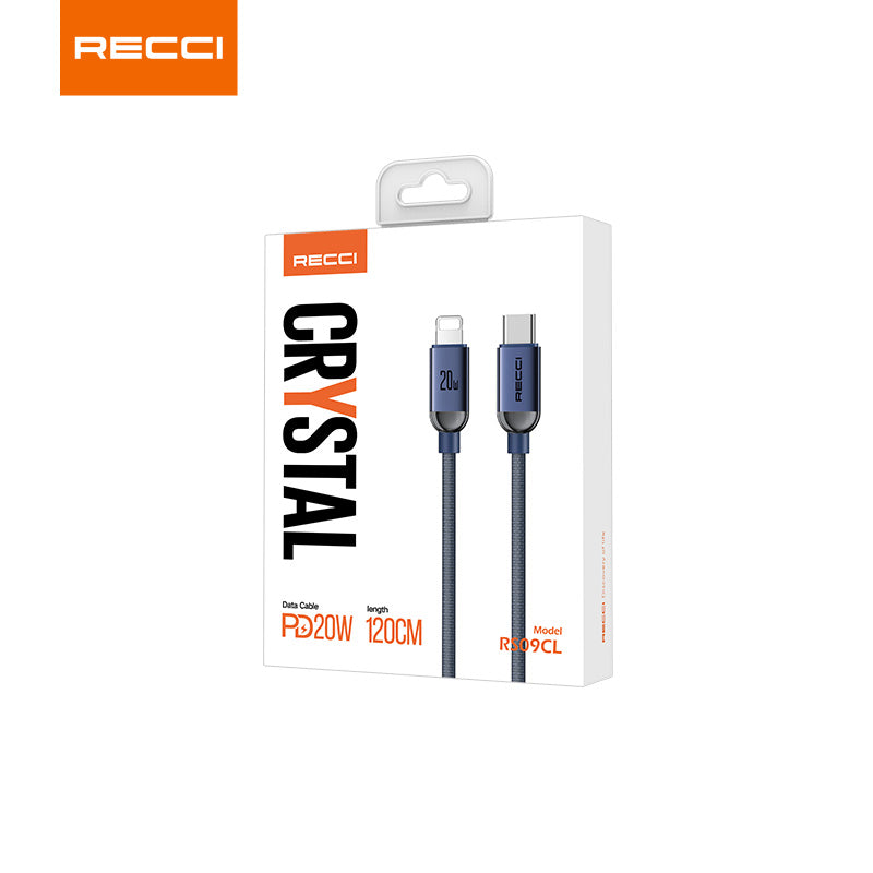 Recci RS09 Crystal PD Fast Charging Data Cable Series - reccimaxco