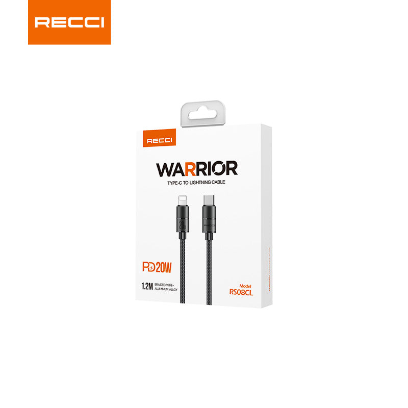 Recci RS08/12 WARRIOR PD Fast Charging Data Cable Series - reccimaxco